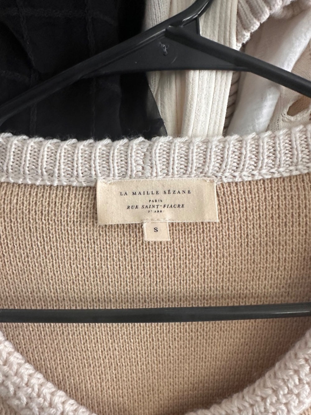 Sezane Auguste Cardigan in Cream | Size Small - Picture 3 of 3
